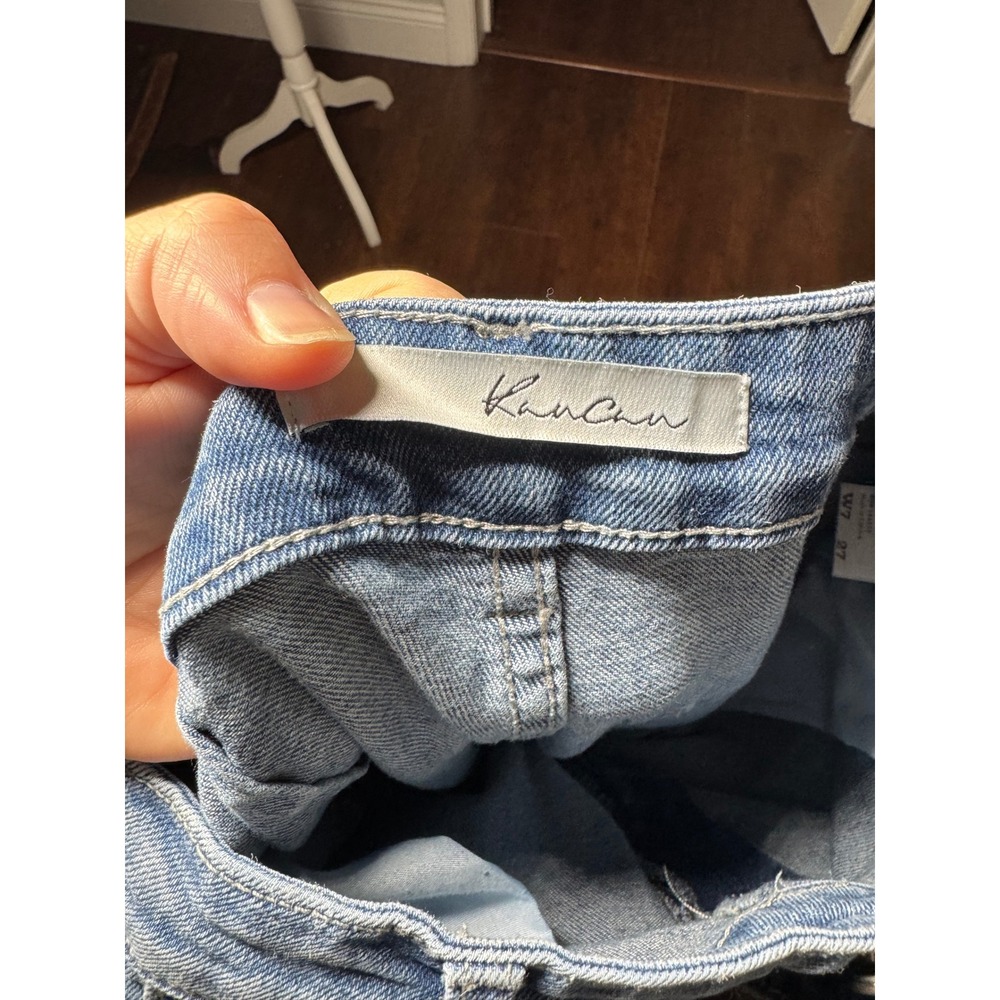 KanCan Cargo Wide Leg Flare Jeans Size 27 Light Wash Excellent KC5504M Utility - Picture 6 of 8
